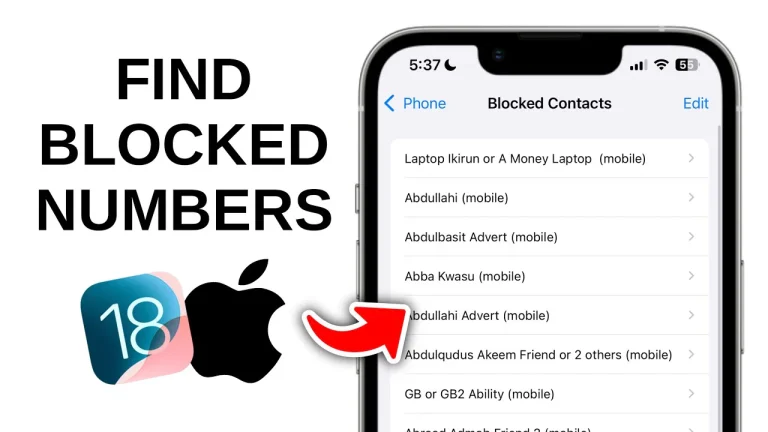 How to unblock a number on iPhone from Phone settings