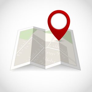 random zip generator concept with US map and postal markers